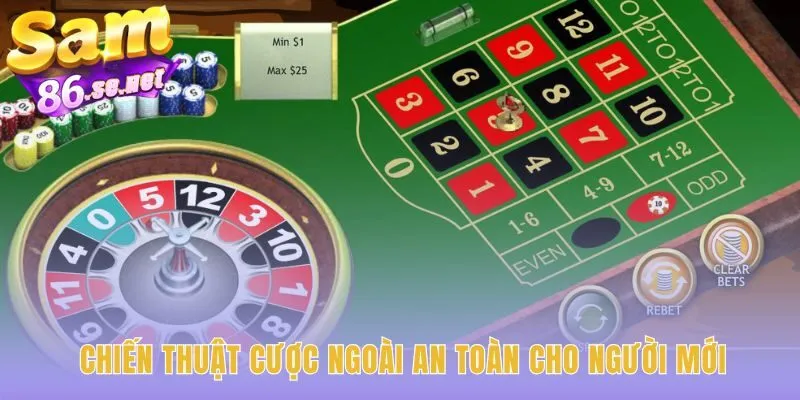 Kế hoạch cược ngoài giúp chơi European Roulette an toàn