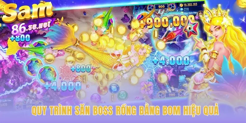Săn Boss Rồng Biển cần nổ bom lúc nó gồng năng lượng